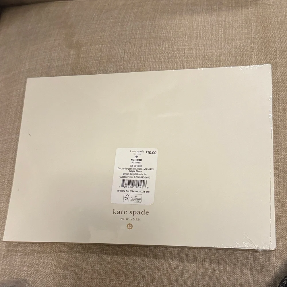 kate spade Cream, Green, and Black Home Office Planner